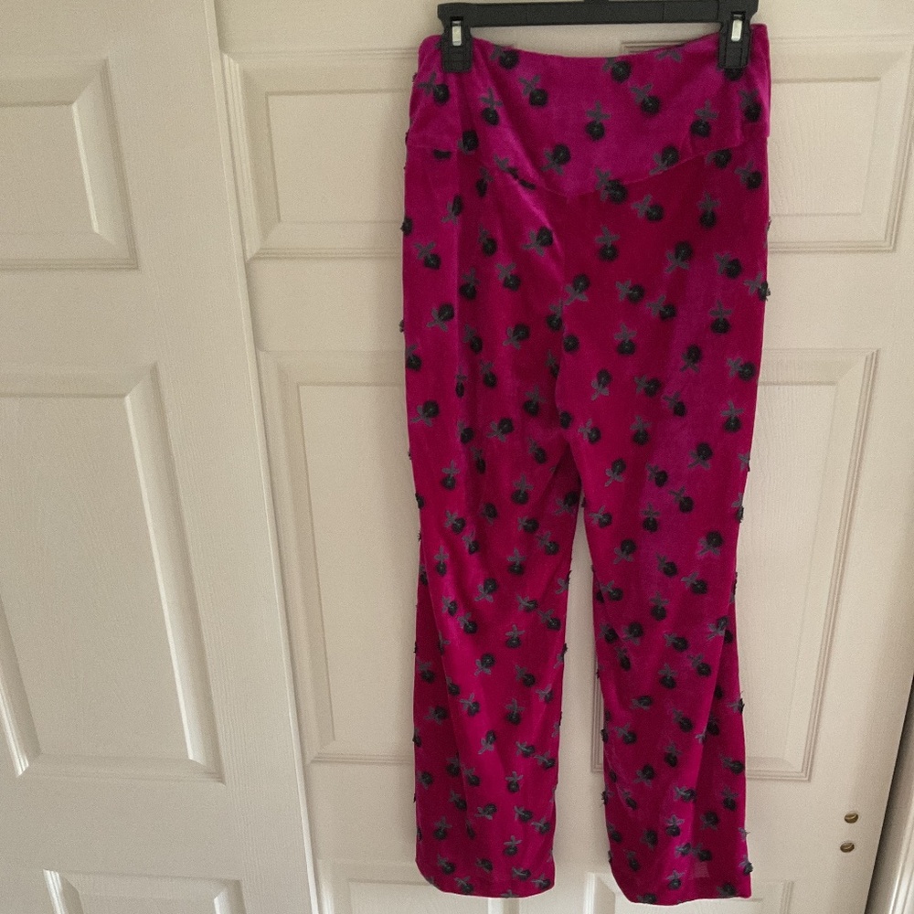 Anna Sui Velvet Wide-leg Pants - Picture 4 of 8